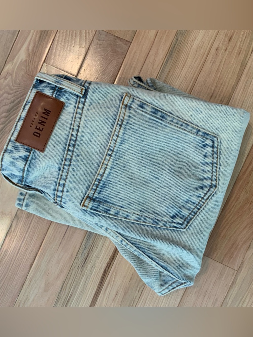 Sezane Brut Sexy Edge Blue Jeans Size 27